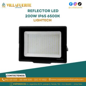 REFLECTOR LED 200W IP65 6500K LUZ FRIA LIGHTECH
