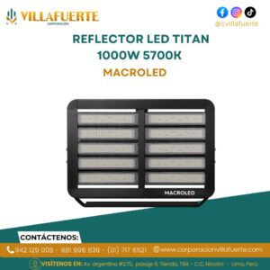 REFLECTOR LED TITAN 1000W 5700K MACROLED
