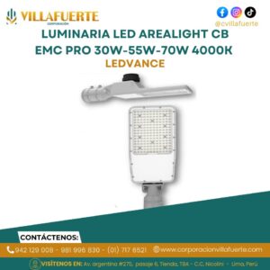 LUMINARIA LED AREALIGHT CB EMC PRO 30W-55W-70W 4000K LEDVANCE