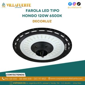 FAROLA LED TIPO HONGO 120W 6500K DECORLUZ