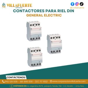 CONTACTORES PARA RIEL DIN - SERIE CONTAX GENERAL ELECTRIC