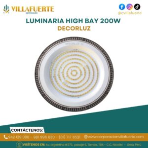 LUMINARIA HIGH BAY 200W DECORLUZ